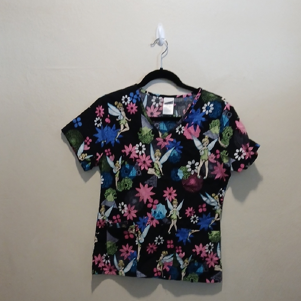 Disney Black T-Shirt with Pink and Blue Accents